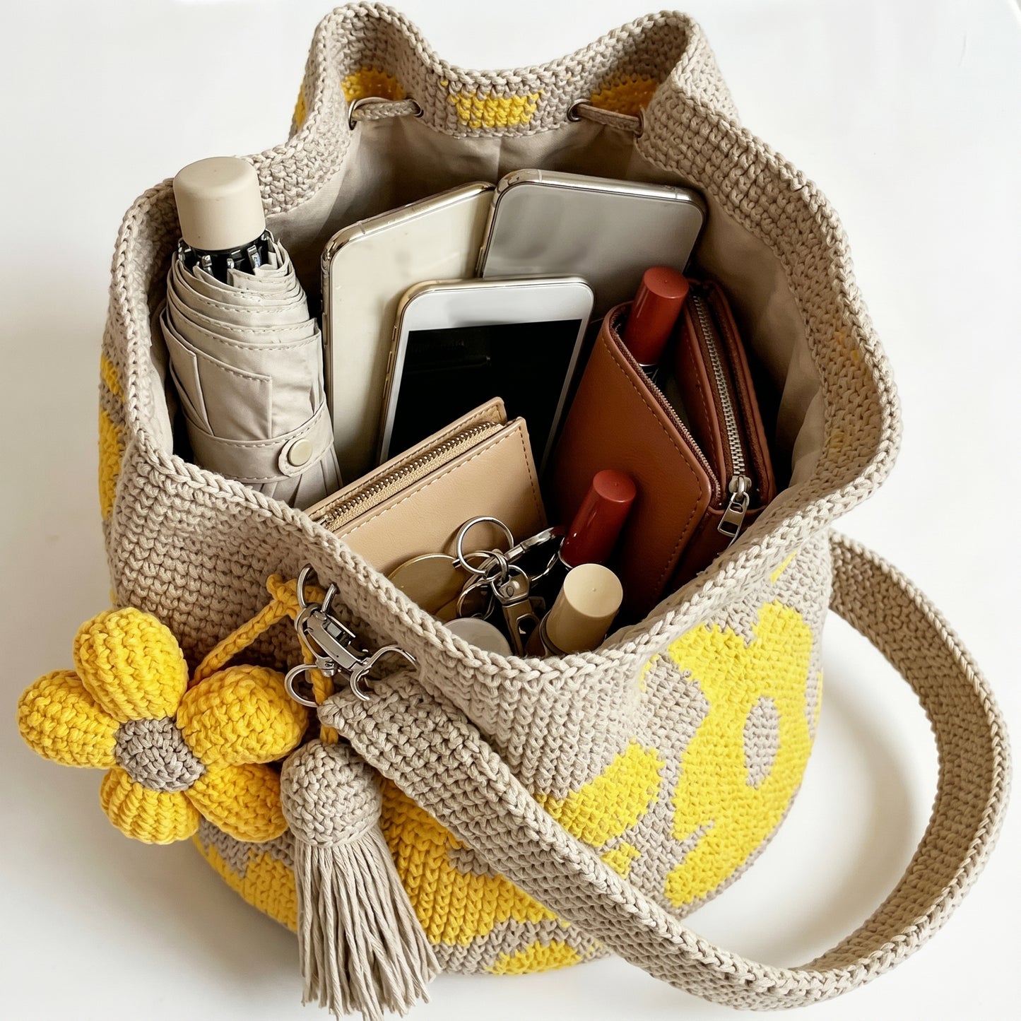 Crochet Flower Bags
